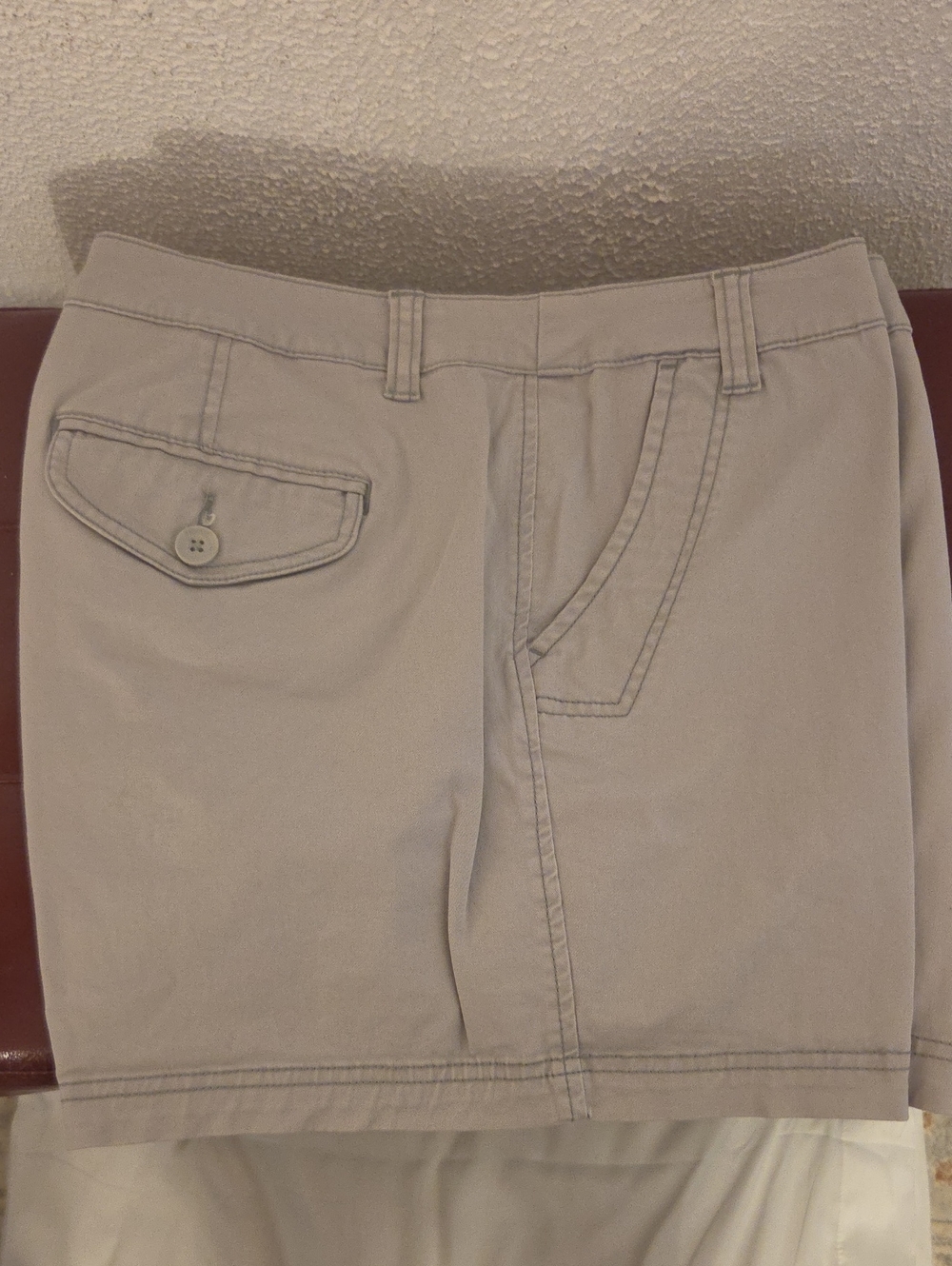St. John's Bay Taupe Women's Bermuda Shorts with Flap Pocket